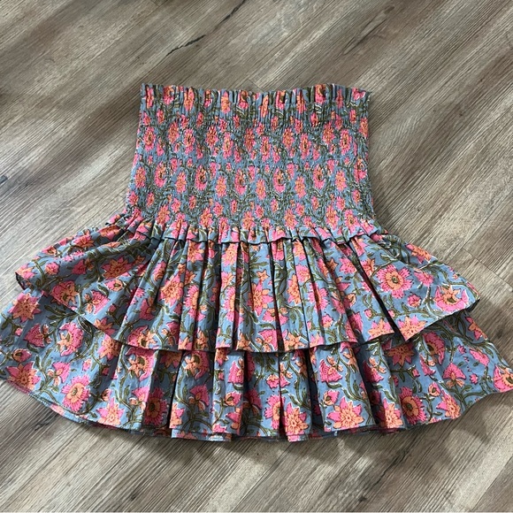 Charina Sarte Botanica Floral Print Smocked Skirt - Picture 6 of 10